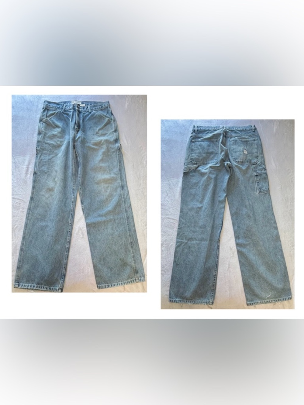 Vintage Adirondack Carpenter Jeans - Size 33x32 - Light Wash Workwear Gorpcore